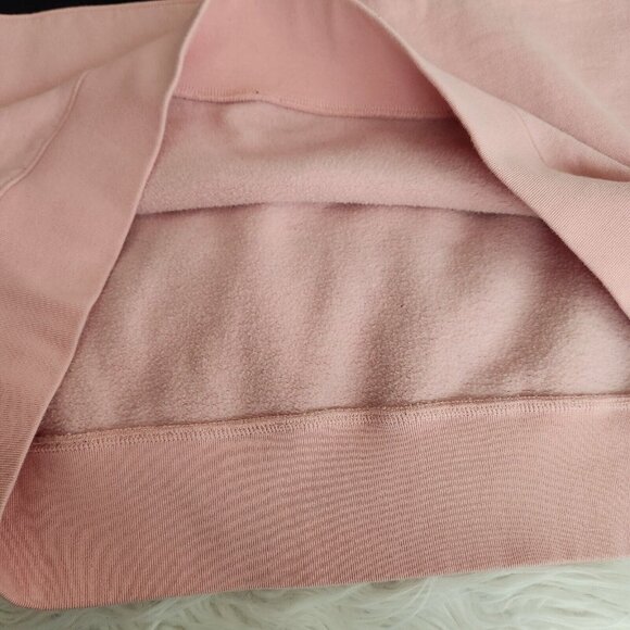 Teddy Fresh Sweatshirt Unisex M Need A Hug Color Block Mock Neck Black Pink - Picture 12 of 16